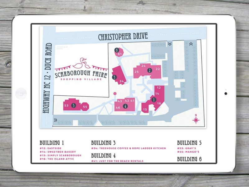 Scarborough Faire Website Tablet View